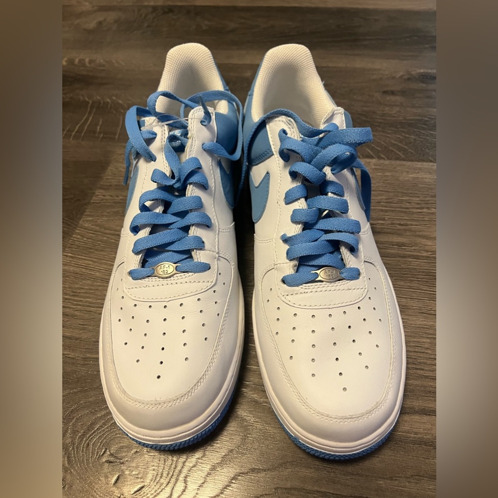 Nike AF1 Air Force One 306353-149 University Carolina Blue White 2005 Men Sz 12